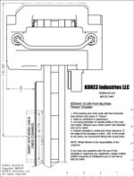 C6 Z06 Ø355mm Front Fitment Template