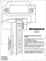 C6 Z06 Ø340mm Rear Fitment Template